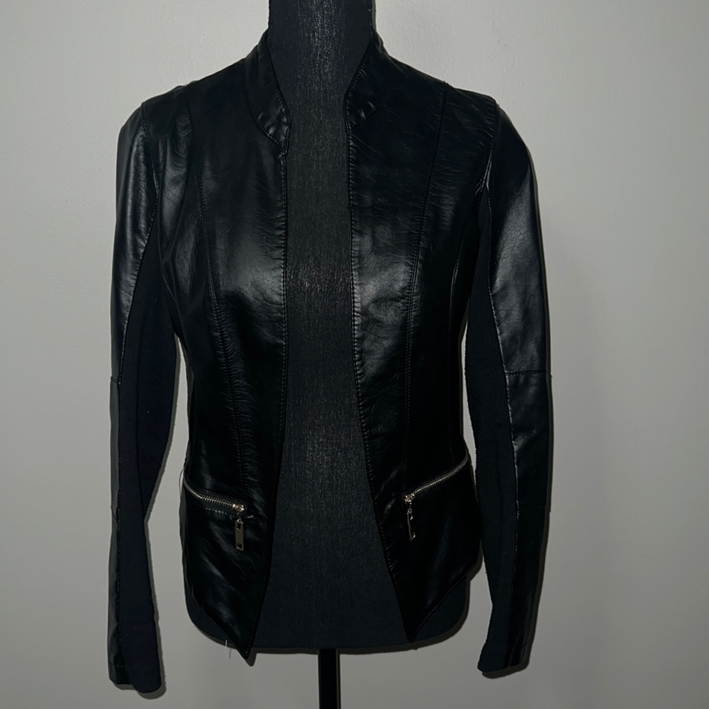 SM leather jacket (Faux)